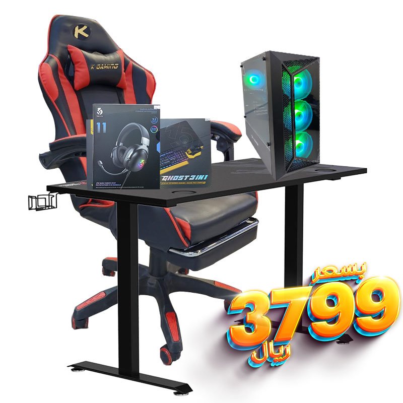 K Gaming R30 Gaming PC ThreeSixNine Bundle with K Gaming D12 Table and 9006 Gaming Chair