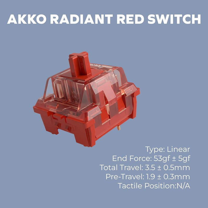 Akko 5108 Macaw Hiragana Radiant Gaming Keyboard - Red Switch