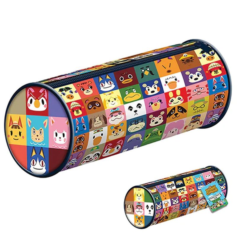 Animal Crossing (Villager Squares) Barrel Pencil Case