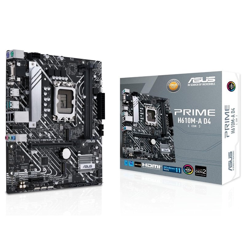 Asus Prime H610M-A D4-CSM mATX Motherboard