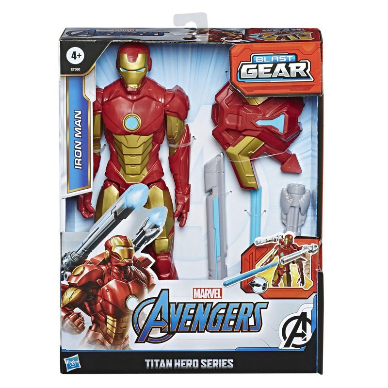 Marvel Avengers Titan Hero Series Blast Gear Iron Man Action img 2