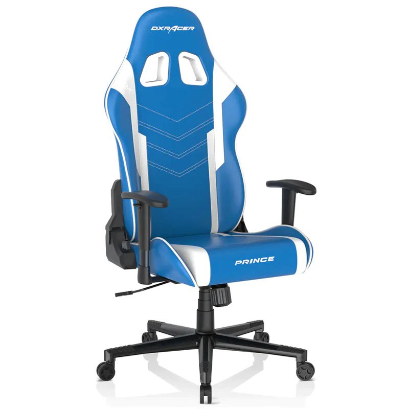 DXRacer P132 Prince Series Gaming Chair - Blue / White