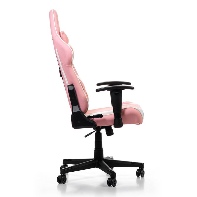 DXRacer P132 Prince Series Gaming Chair - Pink / White
