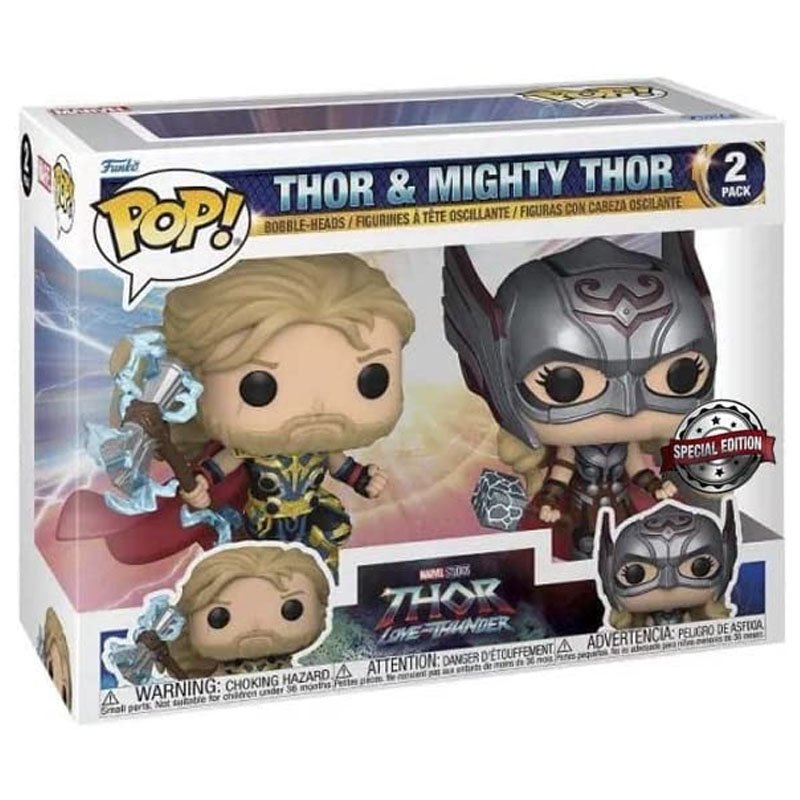 Funko Pop Marvel: Thor: Love and Thunder Thor & Mighty Thor (Exc)