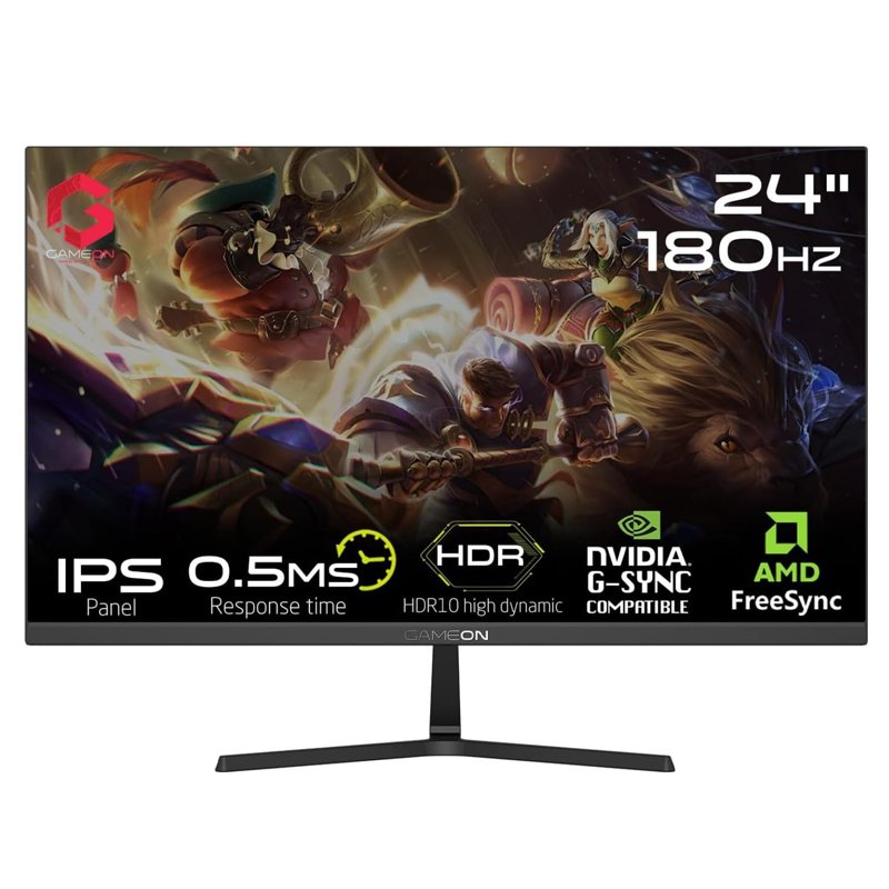 GAMEON GOPS24180IPS Pro-series 24-Inch FHD180Hz 0.5 ms Gaming Monitor