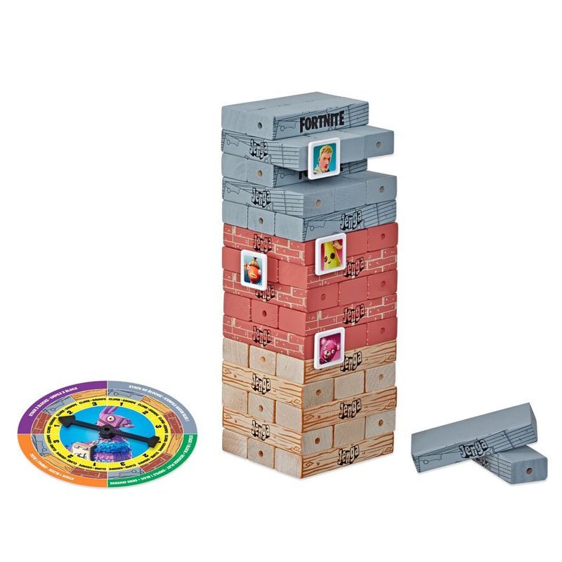 Hasbro Jenga Fortnite Stacking Blocks Tower