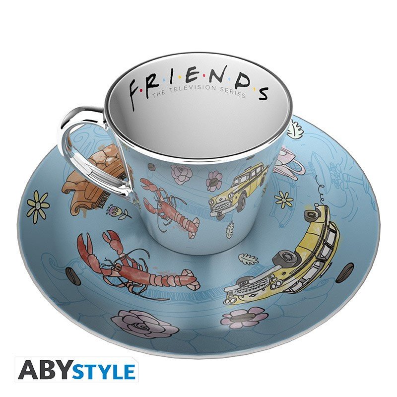 Friends - Pattern Mirror Mug & Plate Set
