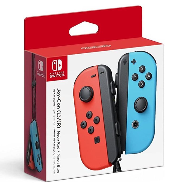 Nintendo Switch Left and Right Joy-Cons - Neon Red and Neon Blue
