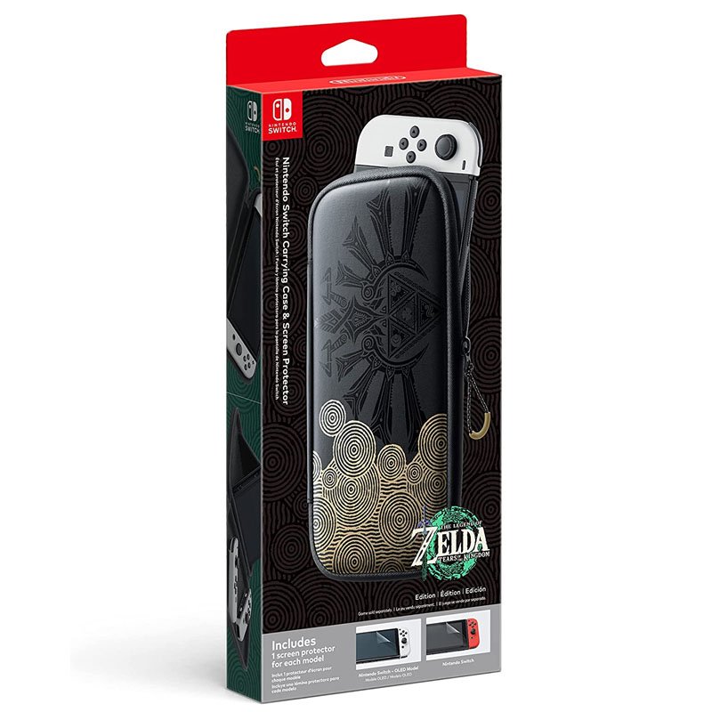 Nintendo Switch Carrying Case & Screen Protector - Legend of Zelda: Tears of the Kingdom Edition (KSA Version)