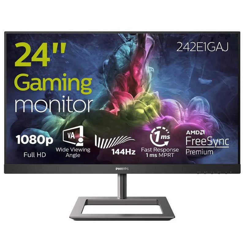 Philips 242E1GAJ 24-Inch FHD 144Hz 1ms with AMD FreeSync Gaming Monitor  img 0