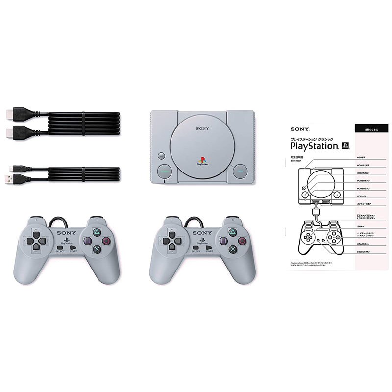 Sony PlayStation Classic One with Two Controller