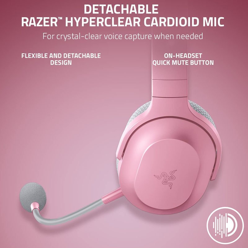 Razer Barracuda X SmartSwitch Dual Wireless Multi-platform Gaming Headset - Quartz Pink