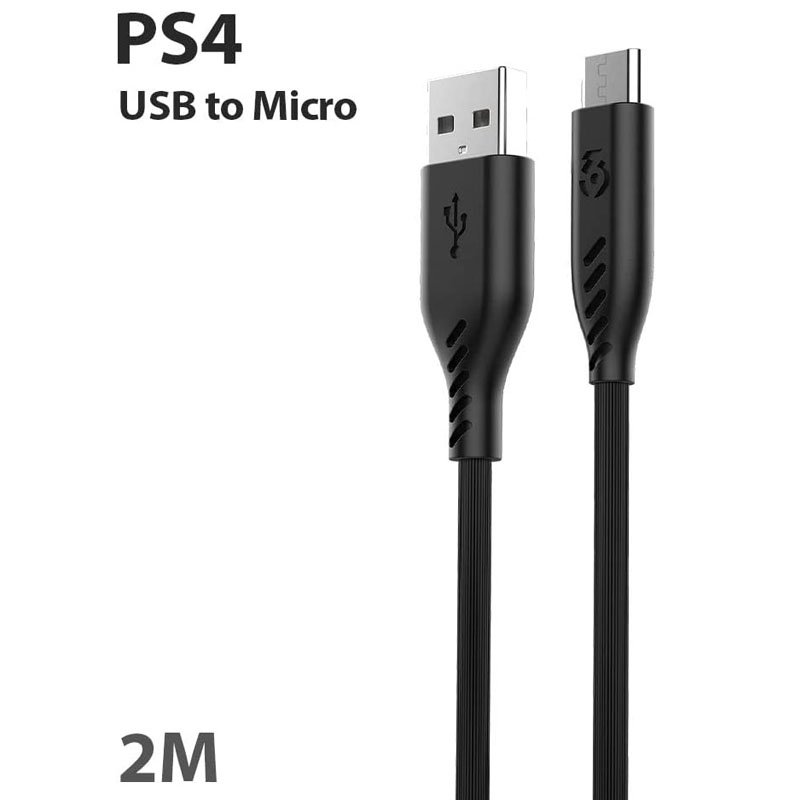 større Behov for Konvertere Buy Three Six Nine PS4 USB to Micro Cable 2 Meter