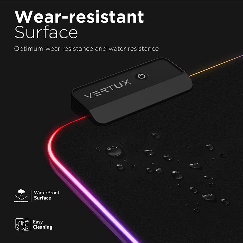 Vertux Swift RGB Anti-Friction Foldable Gaming Mouse Pad