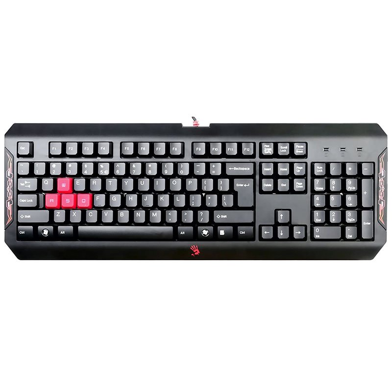 A4tech Bloody Blazing Gaming Keyboard - Black/Red