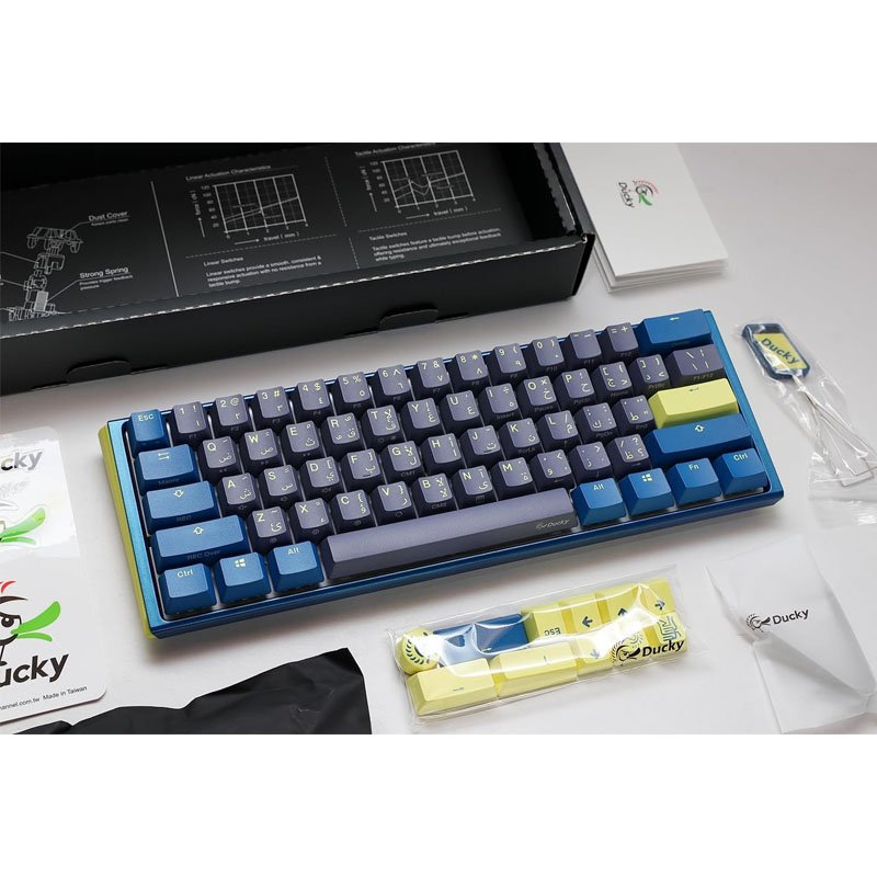 Ducky One 3 Daybreak Mini 60% Mechanical Switch Keyboard Cherry Red