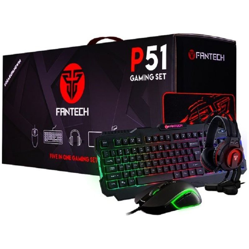 Fantech P51 5 in 1 Gaming Combo Black