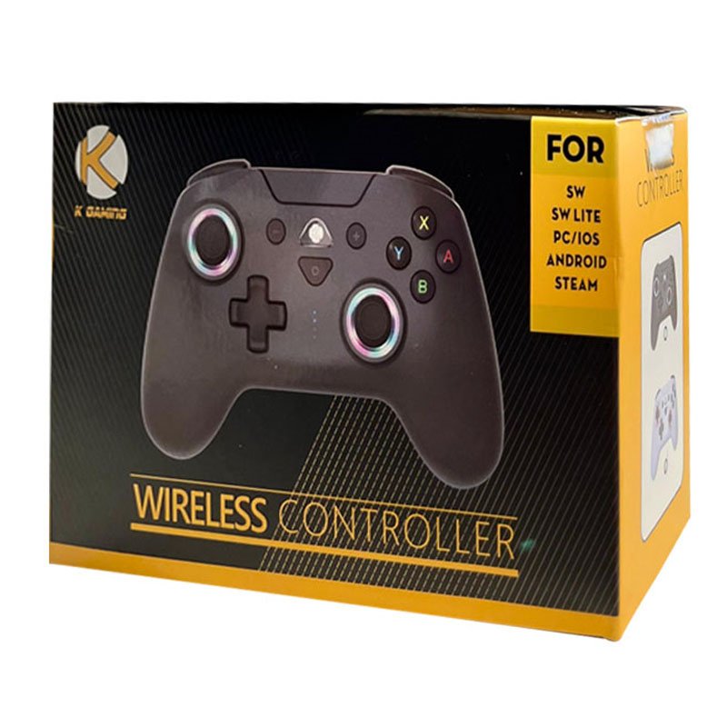 K Gaming Wireless Controller For Switch Lite/PC - Black