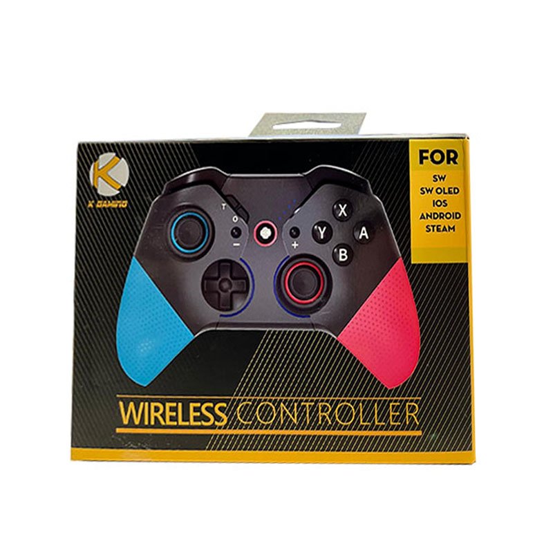 K Gaming Wireless Controller For Switch Lite/PC/steam - Blue/Red