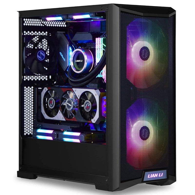 Lian Li LANCOOL 215 Mesh Black Tempered Glass ATX PC Case