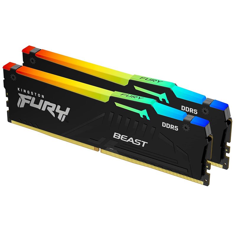 Kingston Fury Beast RGB 32GB (16GB x2) DDR5 6000MHz Memory