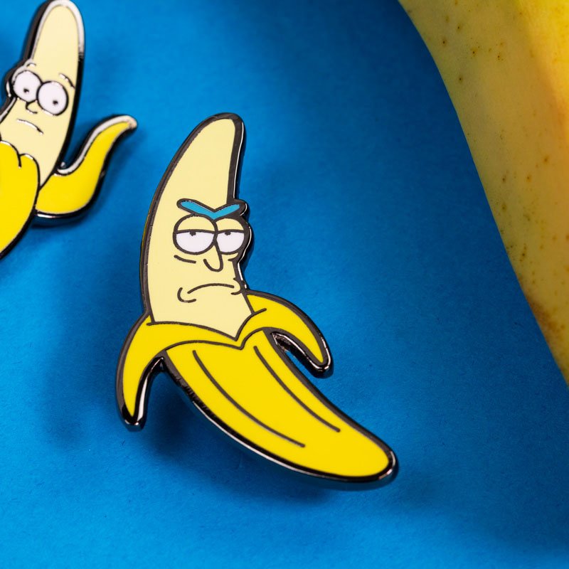 Pin Kings Rick and Morty Enamel Pin Badge Set – Banana Rick & Morty