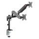 GameOn Pole-Mounted Gas Spring Dual Monitor Arm, Stand And Mount For Gaming And Office Use, 17