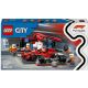 Lego City F1 Pit Stop & Pit Crew with Ferrari Car Toy