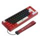 Next Level Phantom X68RB RGB Mechanical keyboard - Black & Red